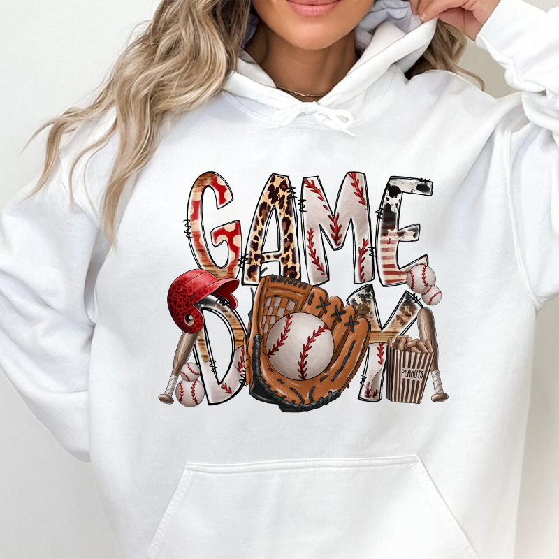 Baseball season game day custom design dtf print iron on heat transfers