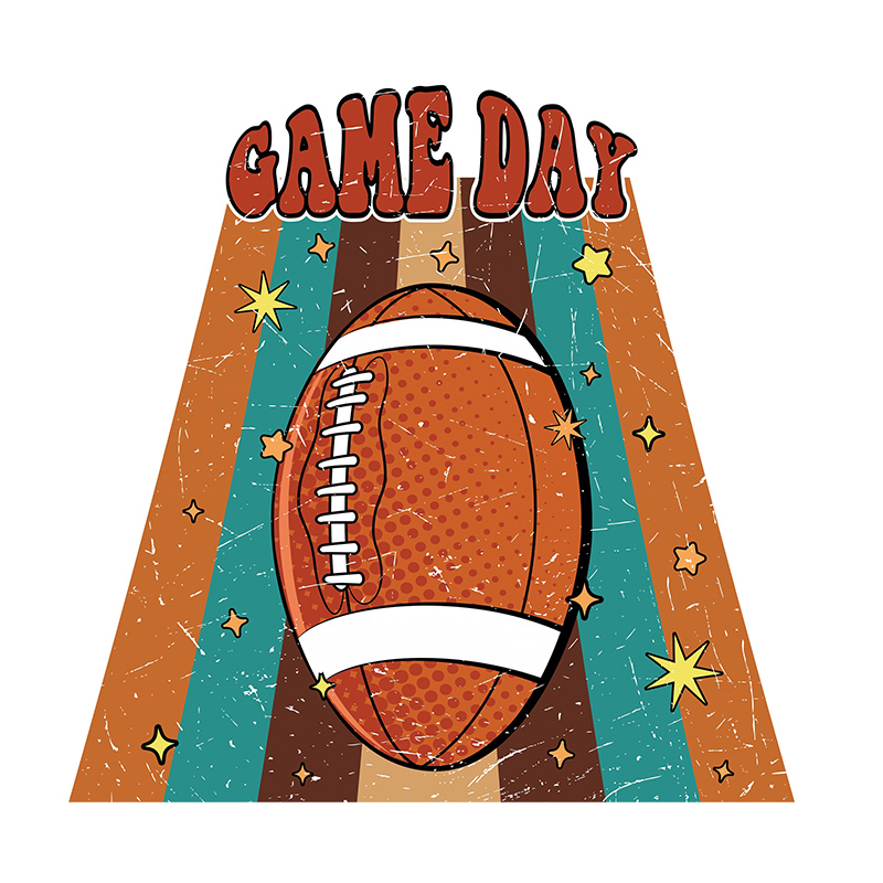 Wholesale price game day custom design heat press dtf print transfer