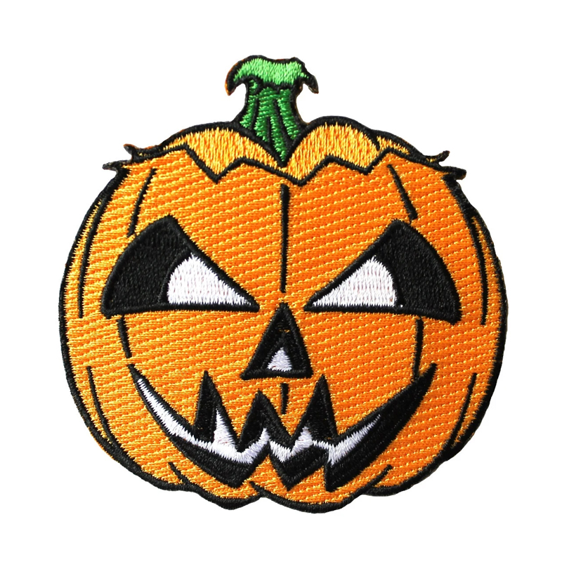 Trick or treating happy halloween custom logo design heat press embroidered patches